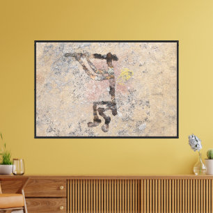 Kokopelli Petroglyphen Leinwanddruck