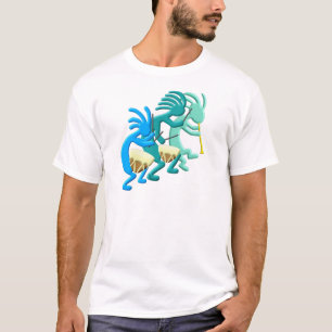 Kokopelli Pfeife u. Trommeln T-Shirt