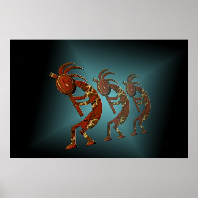 Kokopelli-Plakat Poster (Vorne)