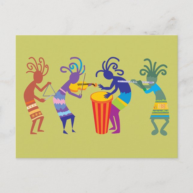 Kokopelli Postcard Postkarte (Vorderseite)