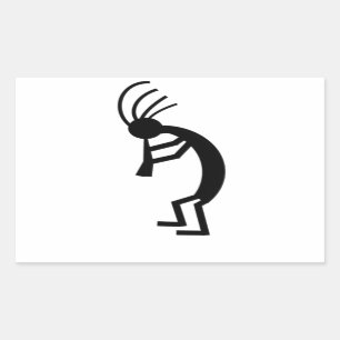 Kokopelli Rechteckiger Aufkleber