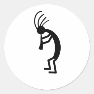 Kokopelli Runder Aufkleber