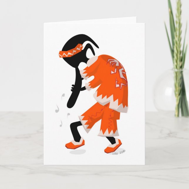 Kokopelli Sankt Karte (Vorderseite)