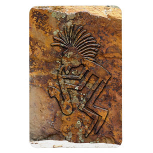 Kokopelli Saxaphone Spieler-Petroglyphe Magnet