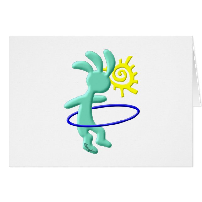 Kokopelli scherzt Hula Band (Vorderseite (Horizontal))