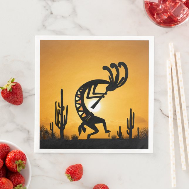 Kokopelli Serviette (Beispiel)