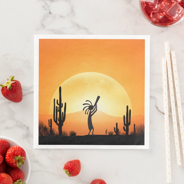 Kokopelli Serviette (Beispiel)