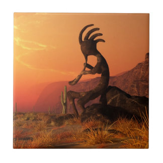 Kokopelli Sonnenuntergang Fliese