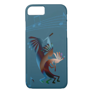Kokopelli Southwest Music Aquamarin Case-Mate iPhone Hülle