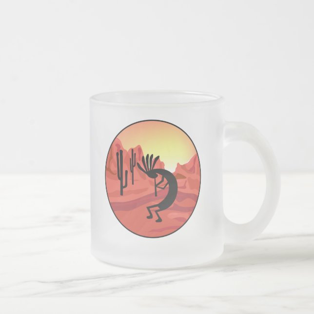 Kokopelli Southwest Sunset Tasse (Rechts)