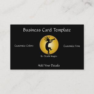 Kokopelli Southwestern Business Card Visitenkarte