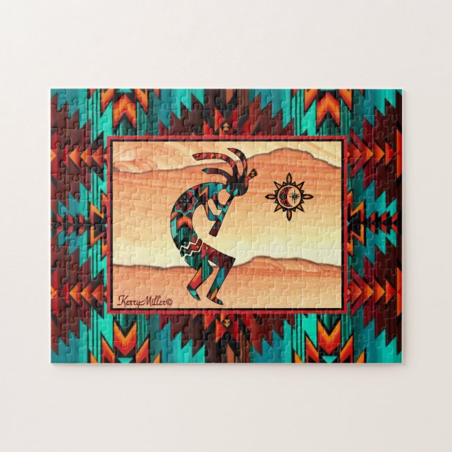 KOKOPELLI SPIELT DEN FLUTE JIGSAW PUZZLE (Horizontal)