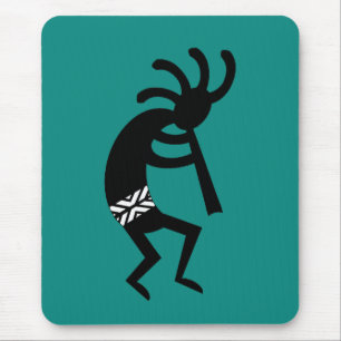 Kokopelli Südwest Aquamarin Design Mousepad