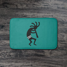 Kokopelli Südwest Aquamarin und schwarz