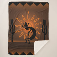 Kokopelli Südwest Rustic Brown Sherpa