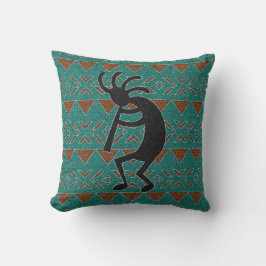 Kokopelli Südwest Türkis Decorative Kissen