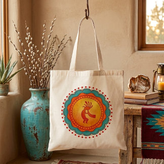 Kokopelli Südwesten inspiriert Tragetasche