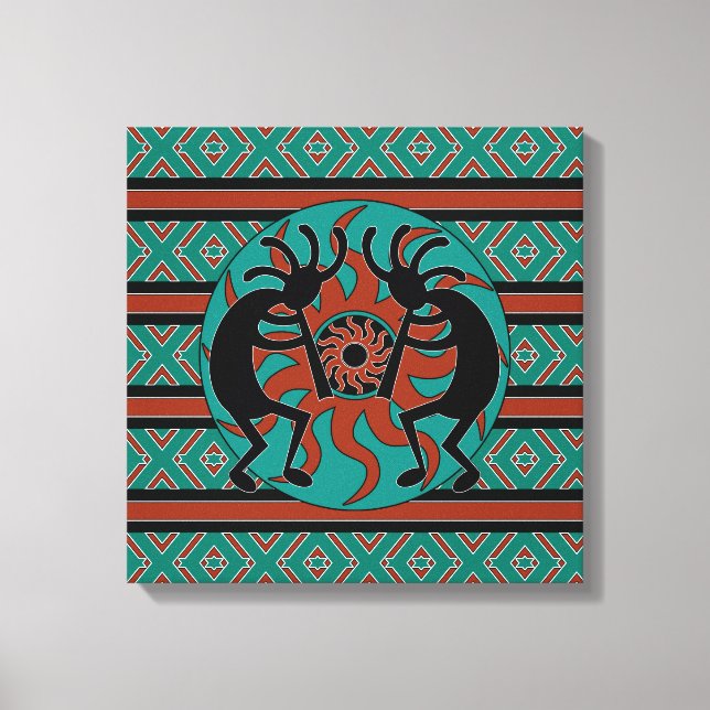 Kokopelli Südwestlich der Türkischen Leinwand (Vorderseite)