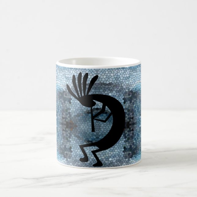 Kokopelli Südwestwüste Mosaik 2 Kaffeetasse (Mittel)