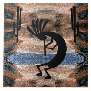 Kokopelli Südwestwüste Mosaik Fliese