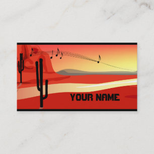 Kokopelli Sunset Business Card Visitenkarte