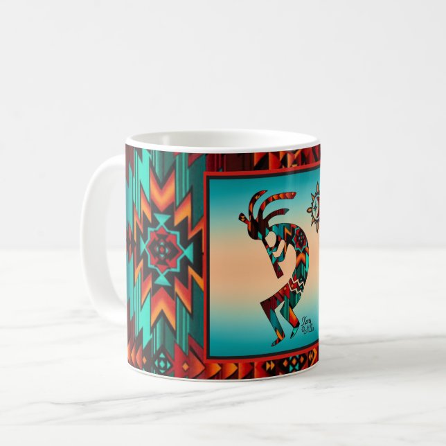 Kokopelli-Tasse Kaffeetasse (Vorderseite Links)