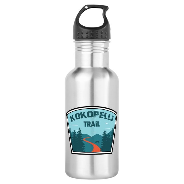 Kokopelli Trail Edelstahlflasche (Vorderseite)