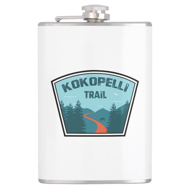 Kokopelli Trail Flachmann (Vorderseite)