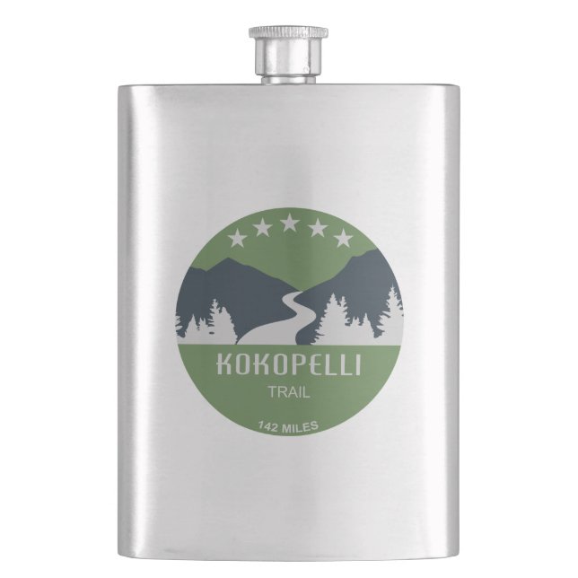 Kokopelli Trail Flachmann (Vorderseite)