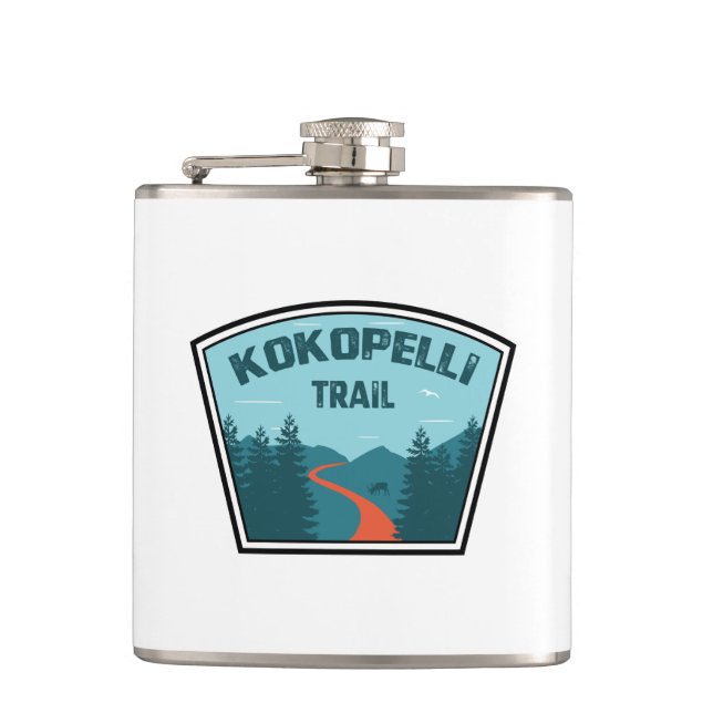Kokopelli Trail Flachmann (Vorderseite)