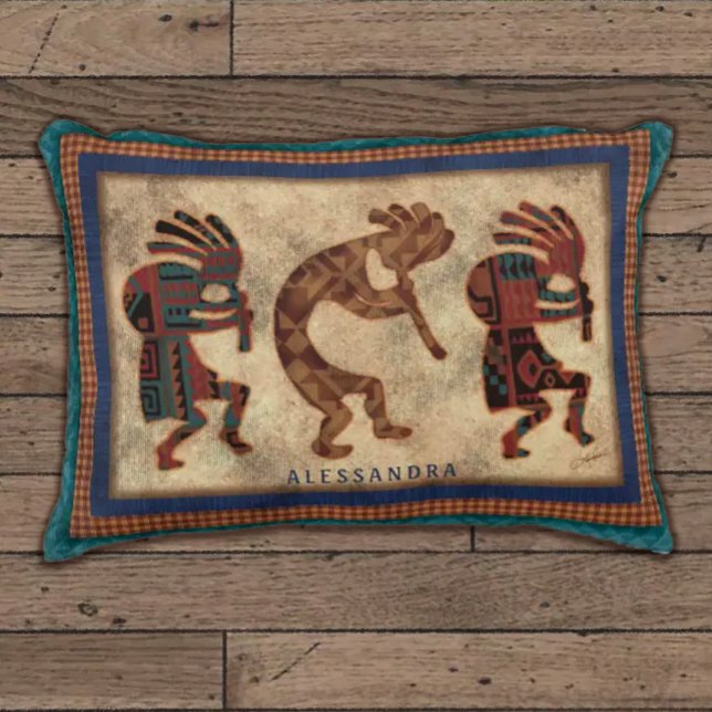 Kokopelli Trio personlaized Throw Kissen (Von Creator hochgeladen)