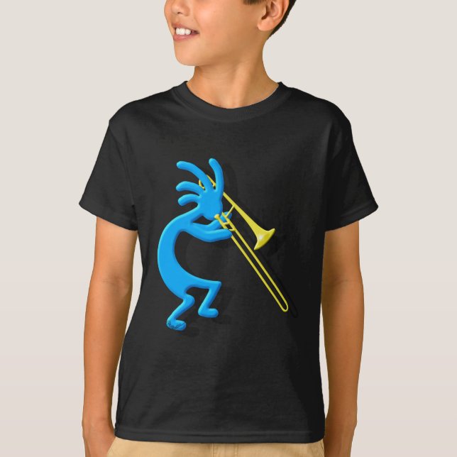 Kokopelli Trombone T-Shirt (Vorderseite)