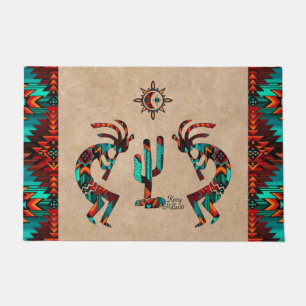 Kokopelli und Kakteen Empfang Fußmatte