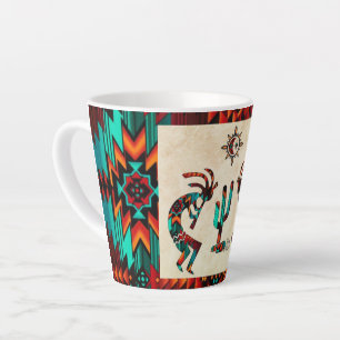 Kokopelli und Kakteen Milchtasse