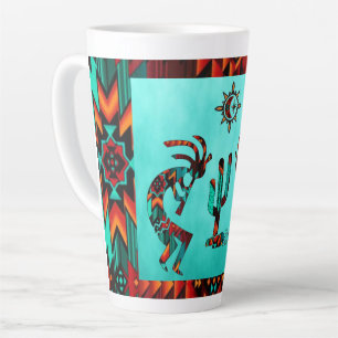 Kokopelli und Kakteen Milchtasse