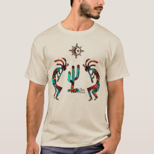 Kokopelli und Kakteen T-Shirt