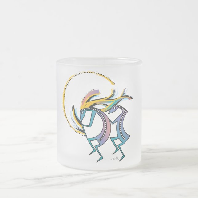 Kokopelli und Kokopelli Mana Mattglastasse (Mittel)