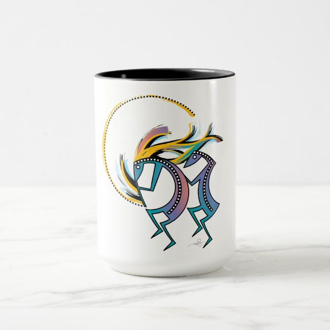 Kokopelli und Kokopelli Mana Tasse (Zentrum)