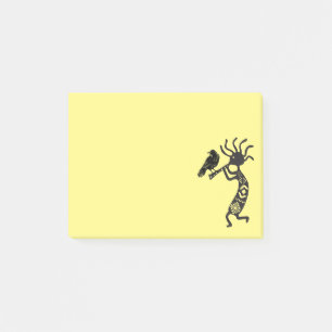 Kokopelli und Raven Post-it Klebezettel