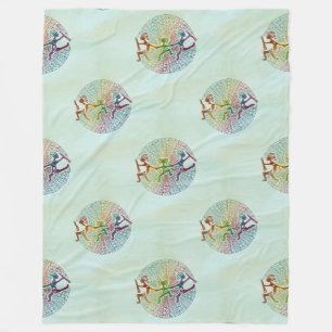 Kokopelli - Ureinwohner Amerikas - nahtloses Muste Fleecedecke