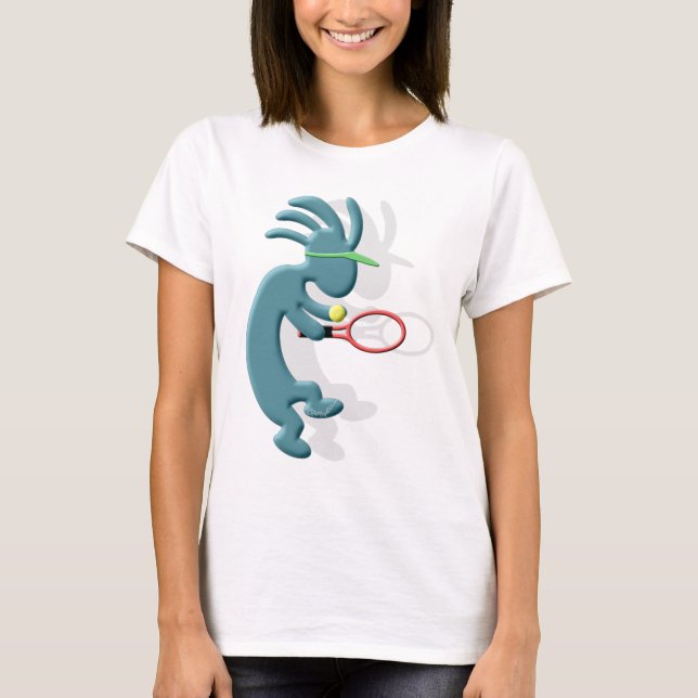 Kokopelli Ureinwohner-Tennis T-Shirt (Vorderseite)