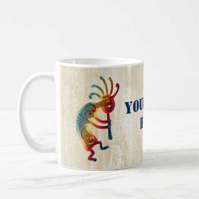 KOKOPELLI Verzierungen + Ihre Ideen Kaffeetasse (Links)