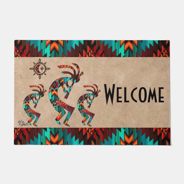 Kokopelli Welcome Doormat Fußmatte (Vorderseite)