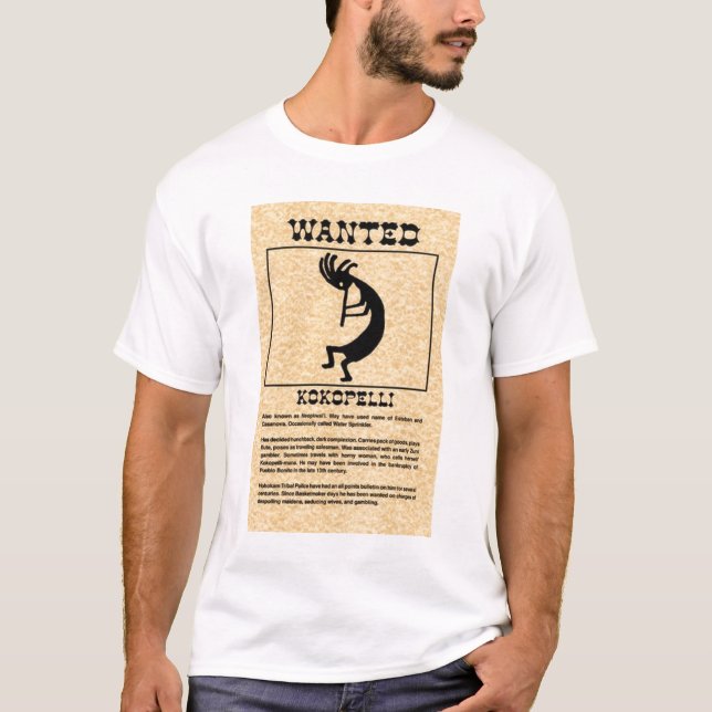 Kokopelli wollte T-Shirt (Vorderseite)