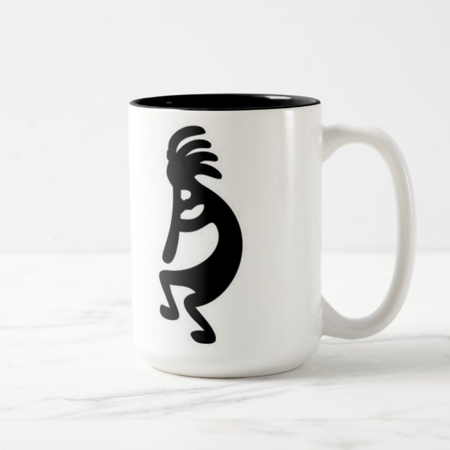 'Kokopelli Zweifarbige Tasse (Rechts)