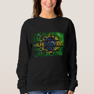 Kokosbonbon Paçoca Gekochter Mais Maçã do Amor & C Sweatshirt