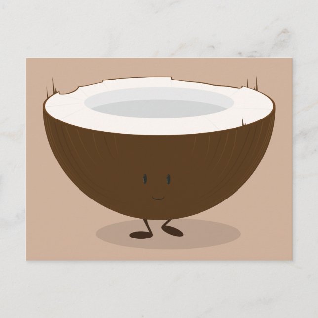 Kokosmilch Postkarte (Vorderseite)