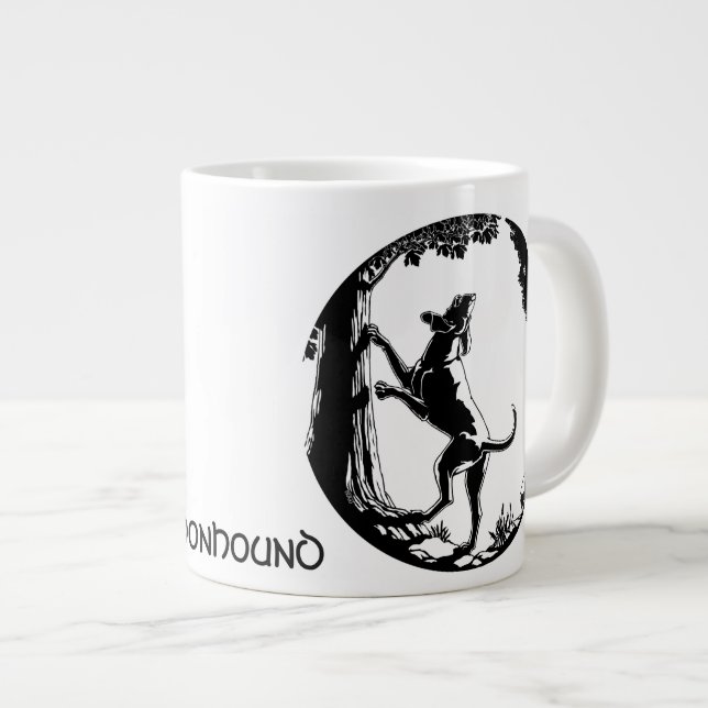Kokosnund-Kaffee-Tasse Personalisiert Hund-Cup Jumbo-Tasse (Vorderseite Rechts)