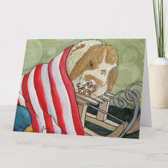 Kokosnuss-Abenteuer: Dezember Card 8.5"x11" Dankeskarte (Vorderseite)