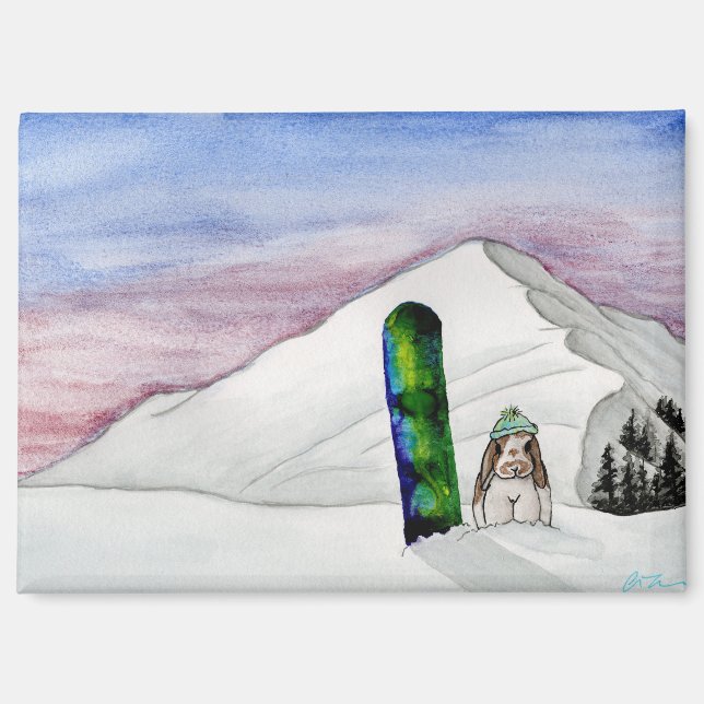 Kokosnuss-Abenteuer: Januar Magnet 3.5"x2.5" (Vorderseite)